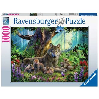 Ravensburger Famille de loups dans la forêt - 1000 pièces