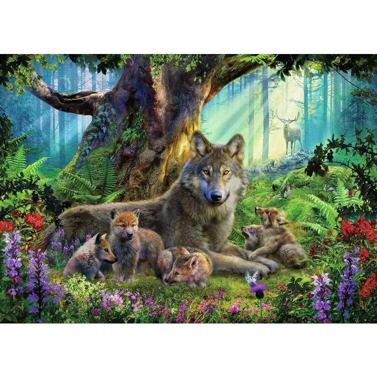 Ravensburger Famille de loups dans la forêt - 1000 pièces