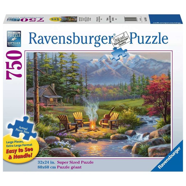 Ravensburger Salon au coin du feu - 750 pièces Large