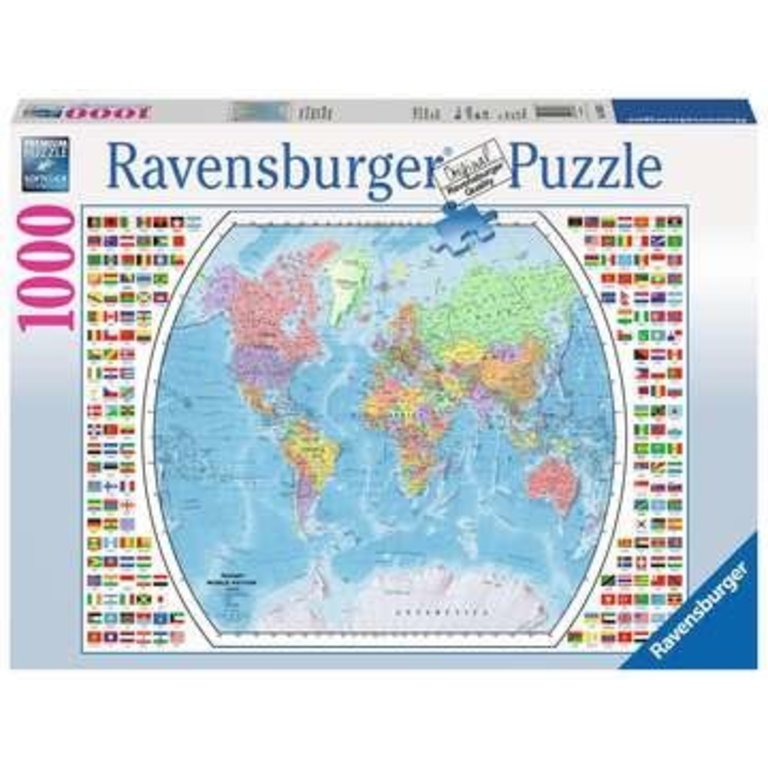 Ravensburger Carte du monde politique - 1000 pièces