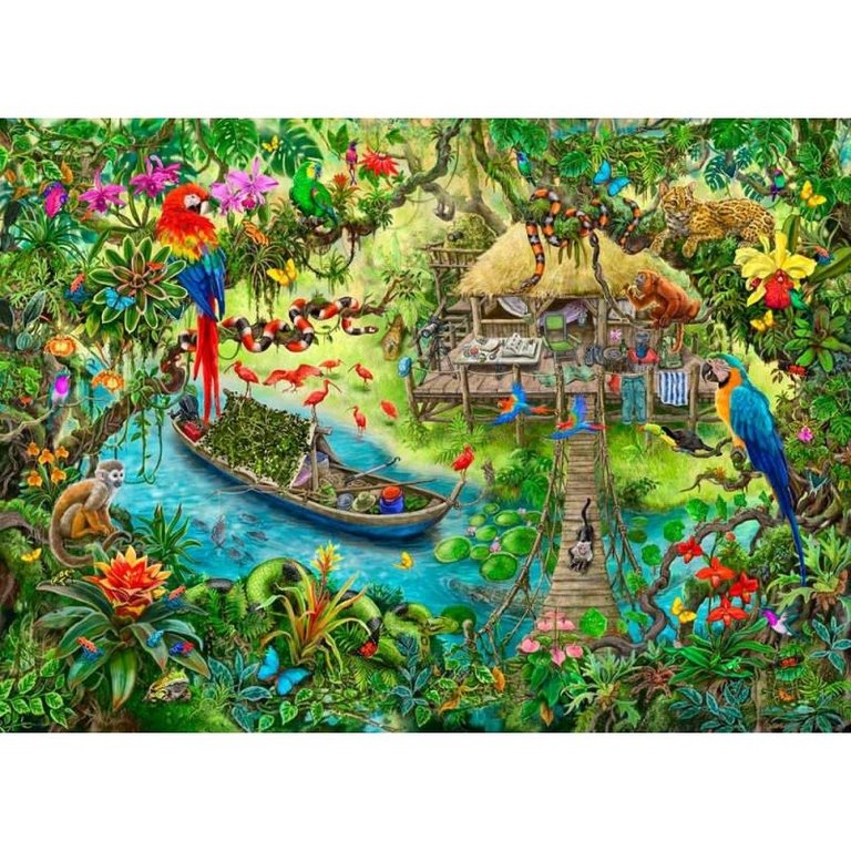 Ravensburger Expédition dans la jungle - Escape Puzzle Kids - 368 pièces