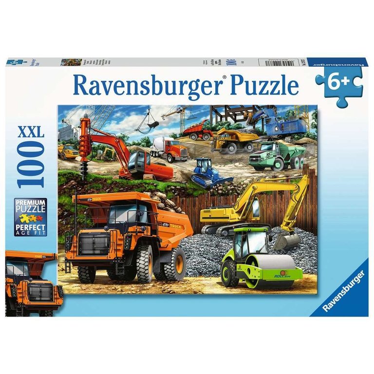 Ravensburger Véhicules de construction - 100 pièces XXL