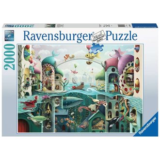 Vente en gros 2000 pièces puzzle paysage casse-tête carton pour
