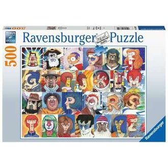 Ravensburger Visages en Alphabet - 500 pièces