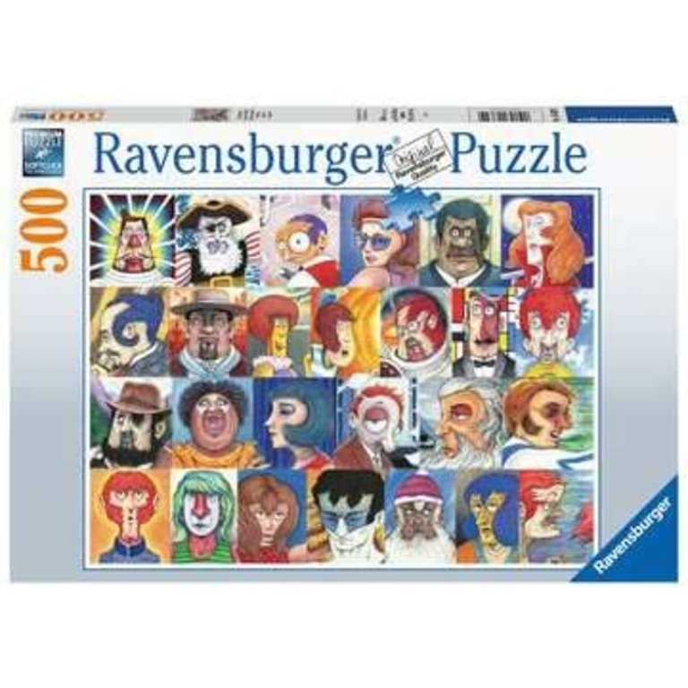 Ravensburger Visages en Alphabet - 500 pièces