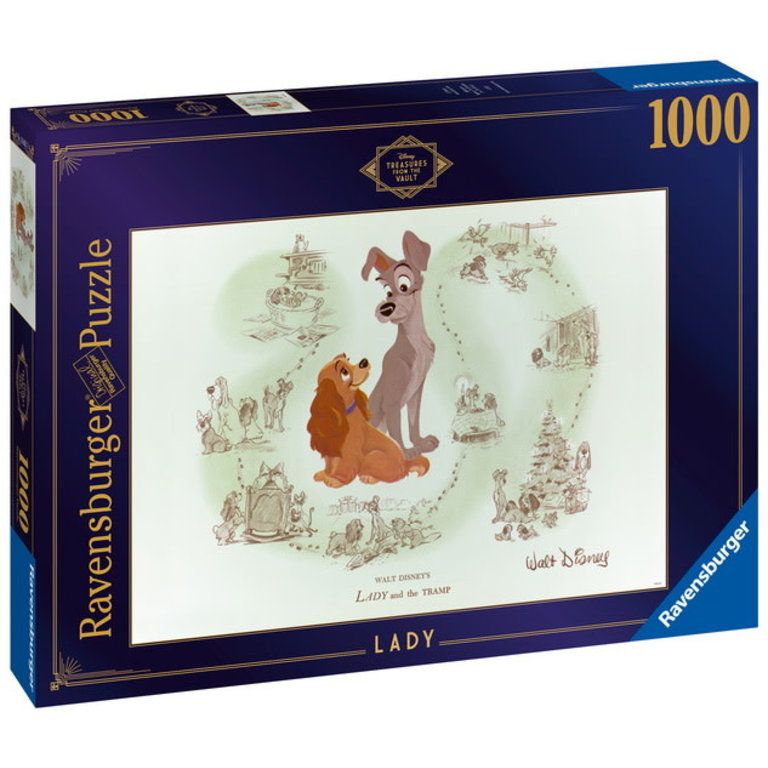 Ravensburger La Voûte Disney La belle et le clochard - 1000 pièces