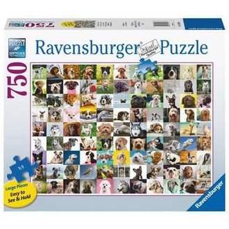 Ravensburger 99 adorables chiens - 750 pièces Large Ravensburger 99 adorables chiens - 750 pièces Large