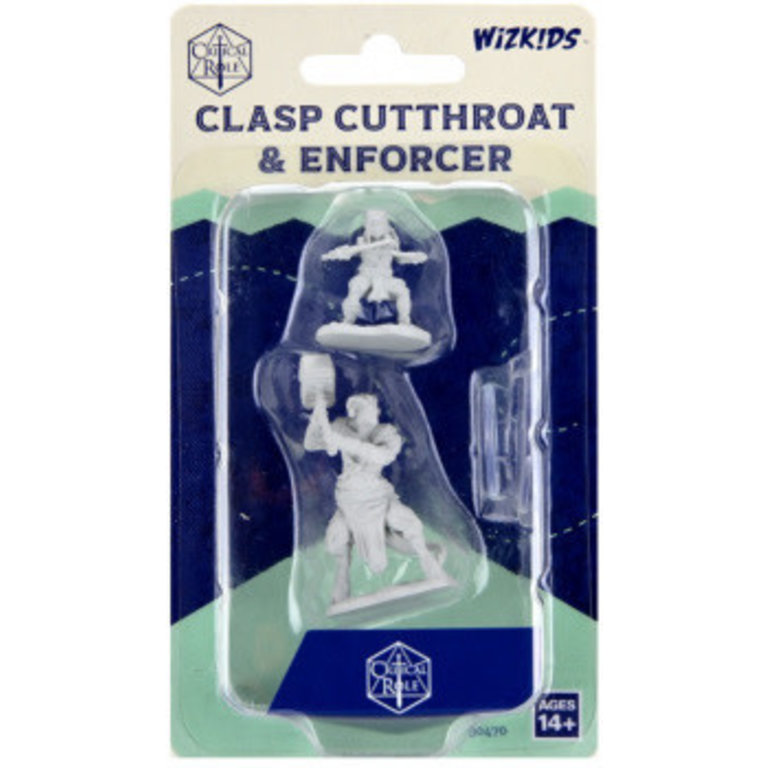 Critical Role Unpainted Miniatures -  Clasp Cutthroat & Enforcer