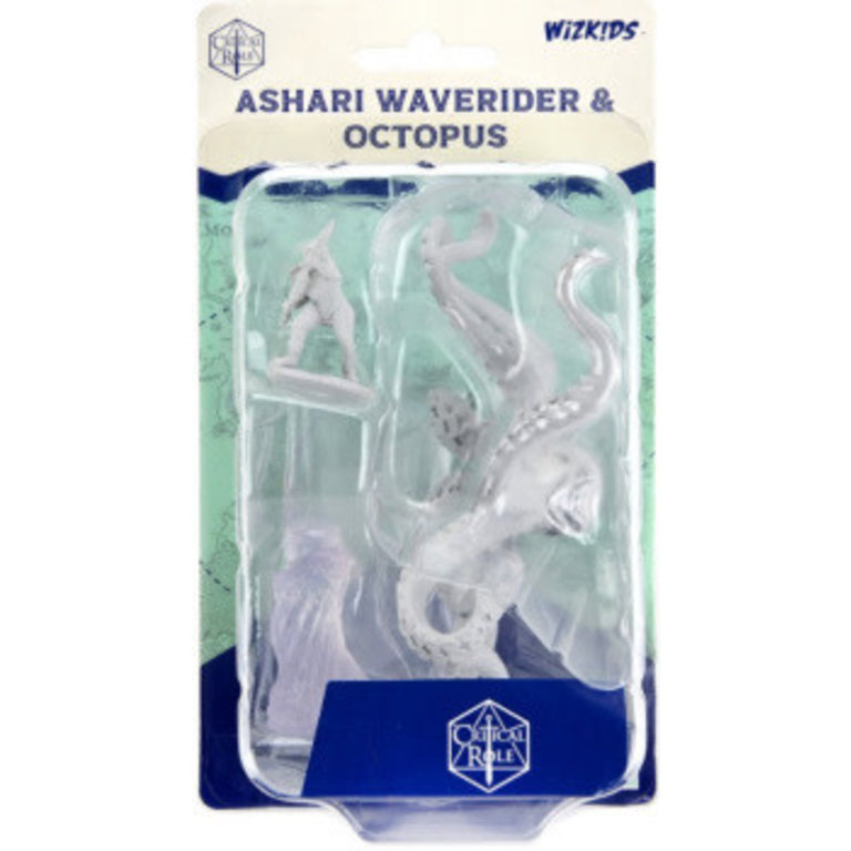 Critical Role Unpainted Miniatures - Ashari Waverider & Octopus