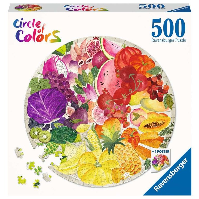 Ravensburger Circle of Colors - Fruits et légumes - 500 pièces