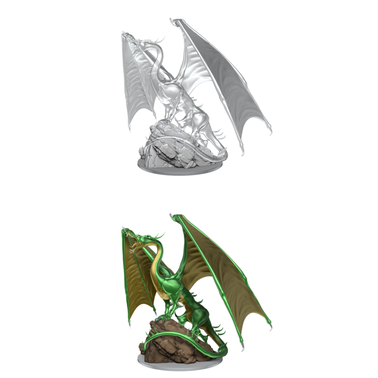 Nolzur's Marvelous Unpainted Miniatures - Young Emerald Dragon