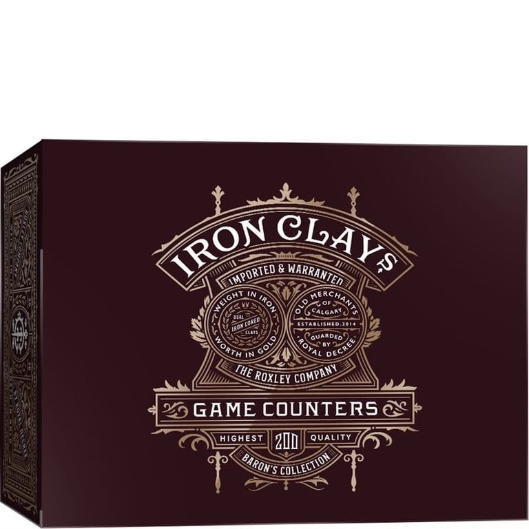 Iron Clays - 200 Countesr chips