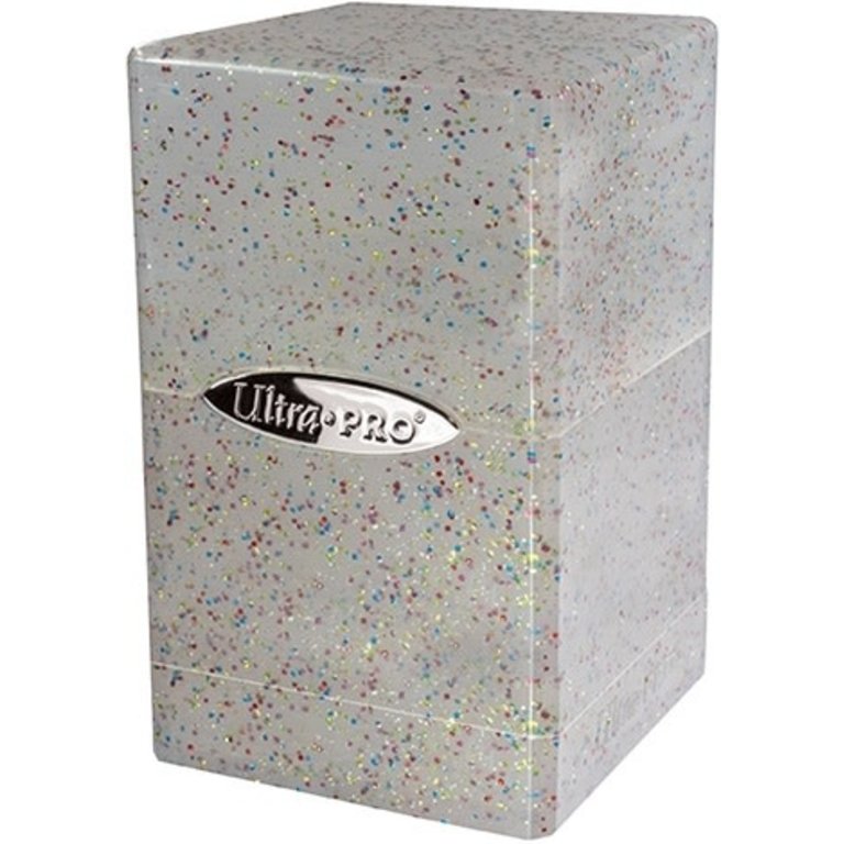 Ultra Pro (UP) D-Box Satin Tower - Glitter Clear