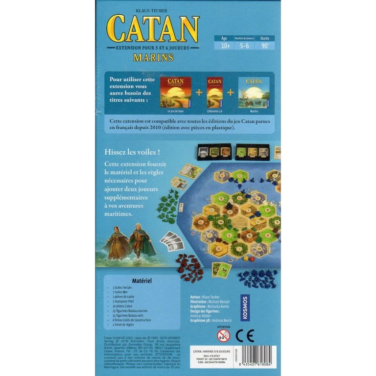 Catan - Marins 5-6 Joueurs - 5e Édition (Francais)*