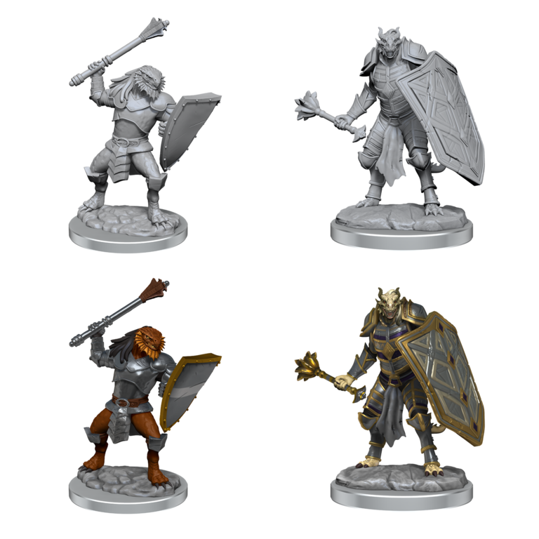 D&D - Magic Miniatures - Unpainted - Dragonborn Clerics