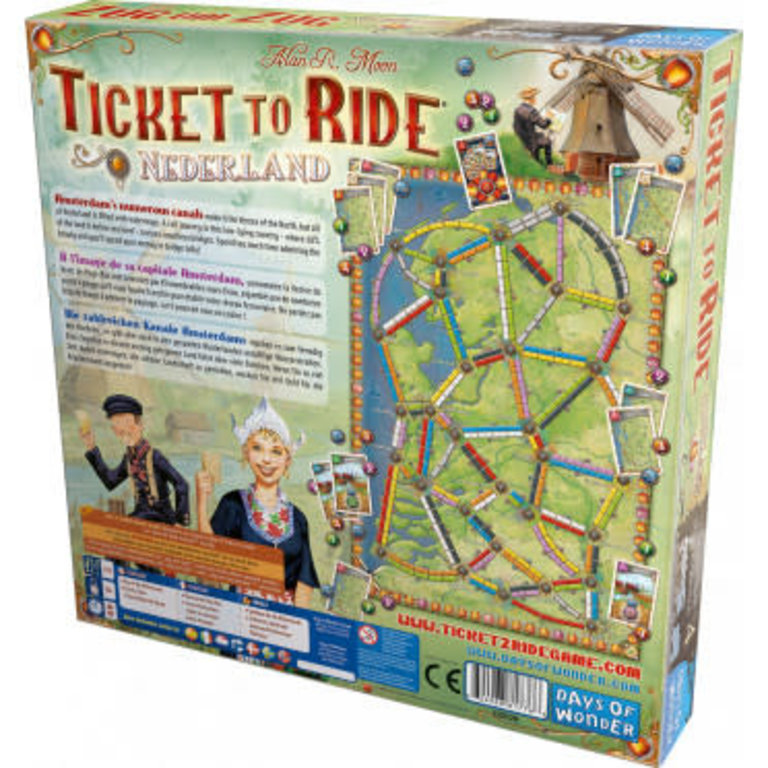 Ticket to Ride - Map #4 - Nederland (Multilingual)