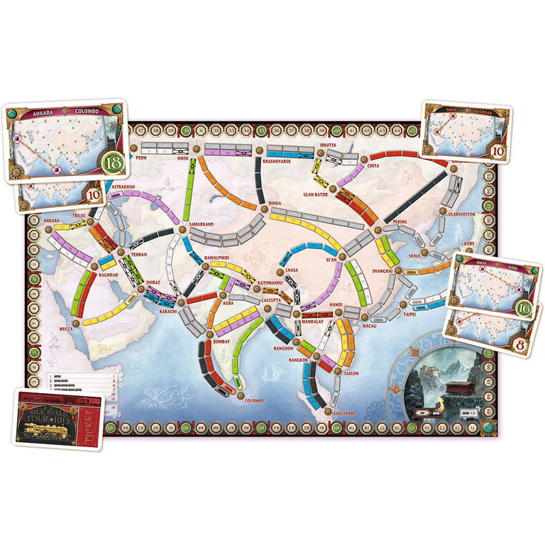 Ticket to Ride - Map #1 - Asia (Multilingual)