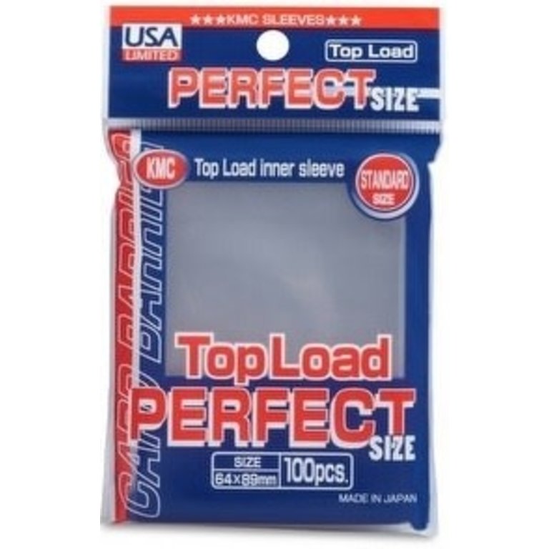 (KMC) Perfect Fit Sleeves -TopLoad (100 ct)