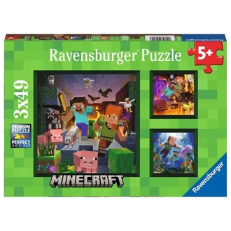 Ravensburger Biomes de Minecraft - 3x49 pièces