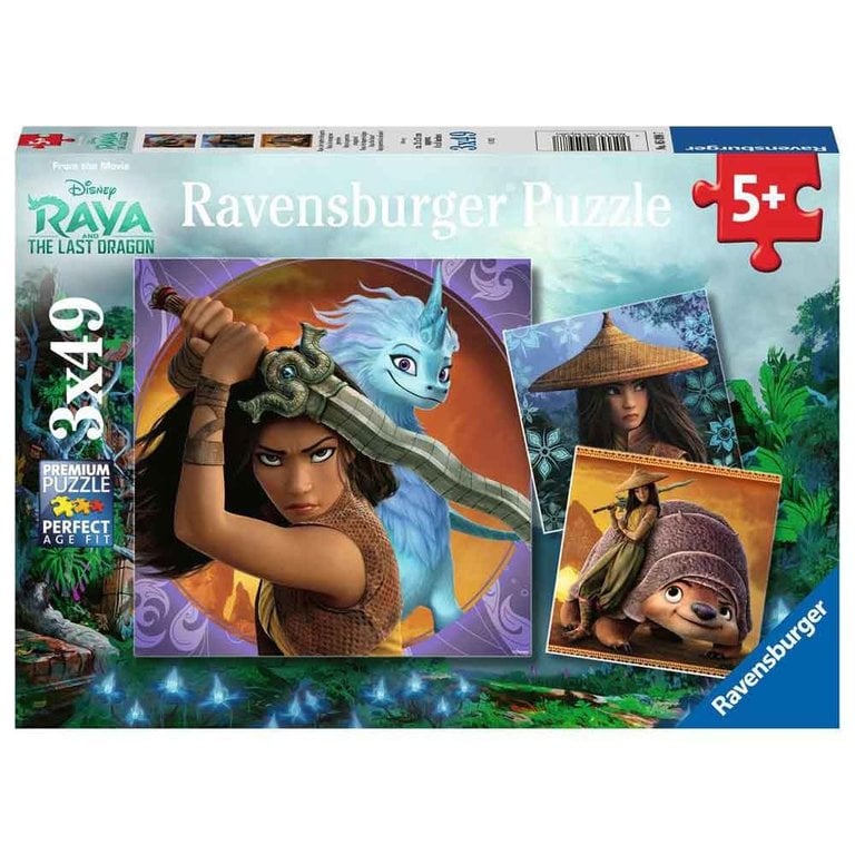 Ravensburger Disney - Raya la courageuse - 3x49 pièces
