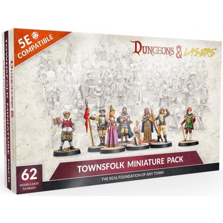 Dungeons & Lasers Dungeons & Lasers - Townfolk Miniature Pack