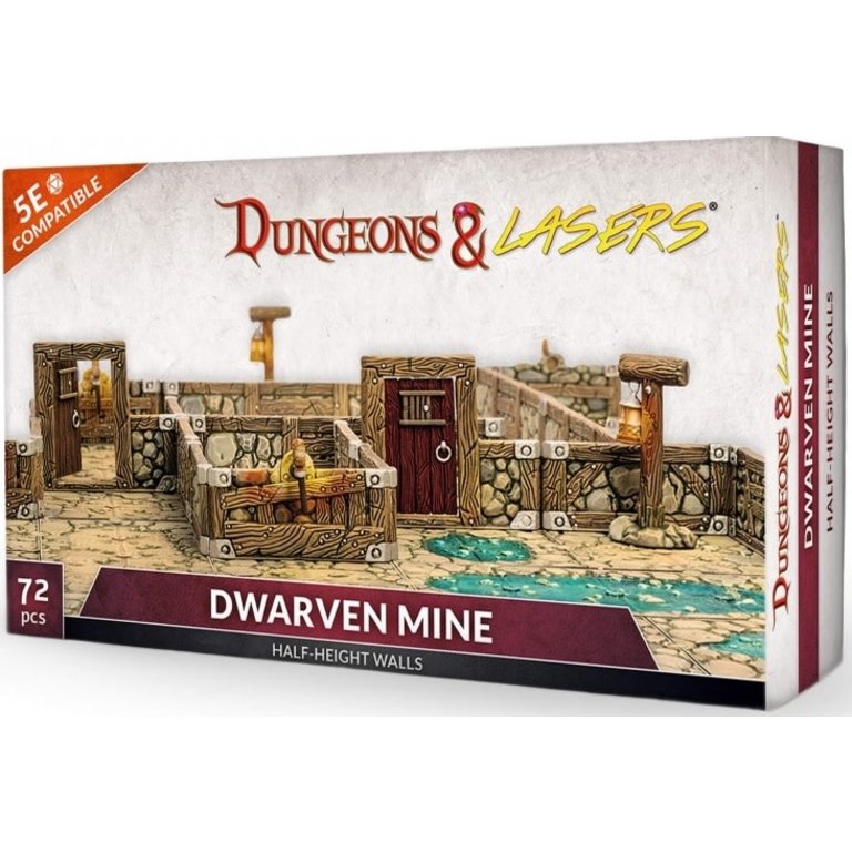 Dungeons & Lasers - Dwarven Mine - Half-Height Walls