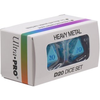 (UP) Heavy Metal D20 Dice Set - Light Blue*