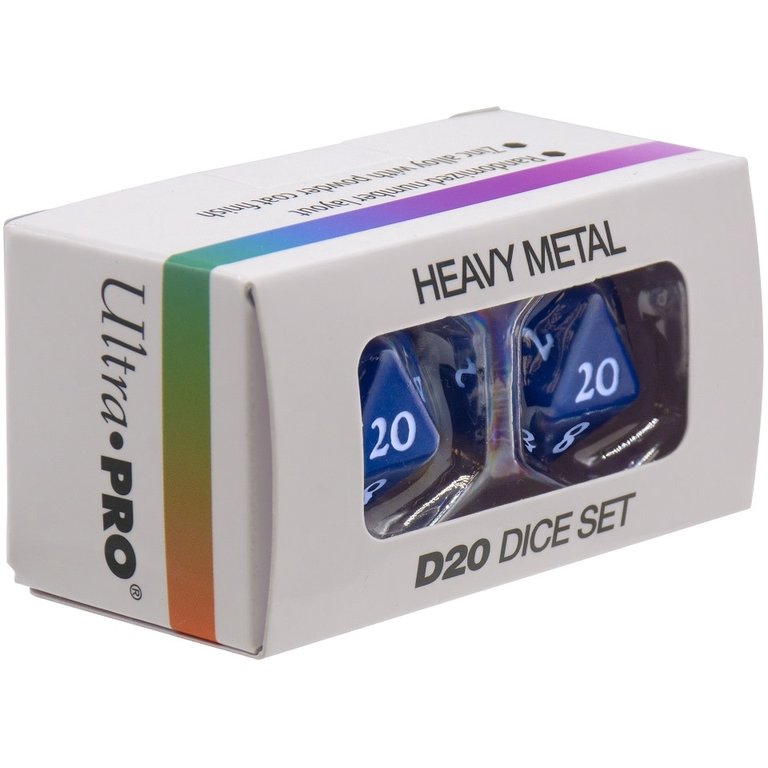 (UP) Heavy Metal D20 Dice Set - Blue