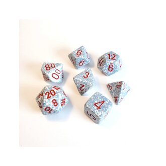 Chessex 7 dés polyédriques picotés ''Air''