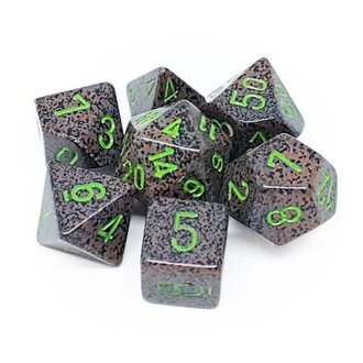 Chessex 7 dés polyédriques picotés ''Earth''