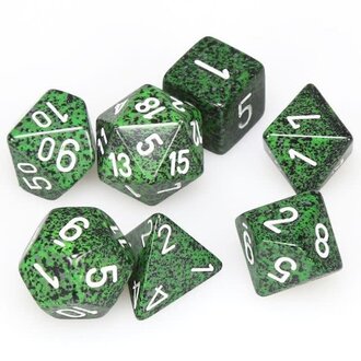 Chessex 7 dés polyédriques picotés ''Recon''