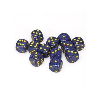 Chessex 12 dés 6 16mm picotés ''Twilight''