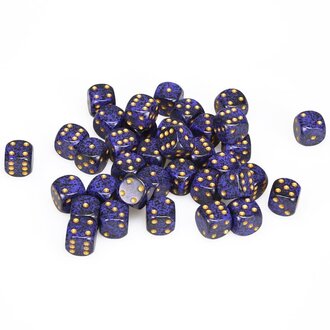 Chessex 36 dés 6 12mm picotés ''Goln Cobalt''