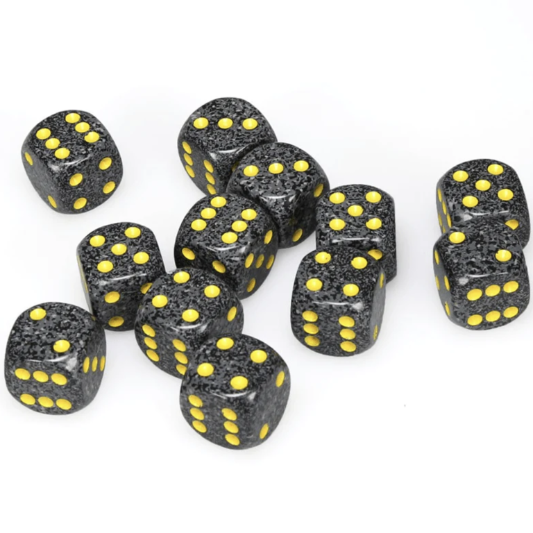 Chessex 36 dés 6 12mm picotés ''Urban Camo''