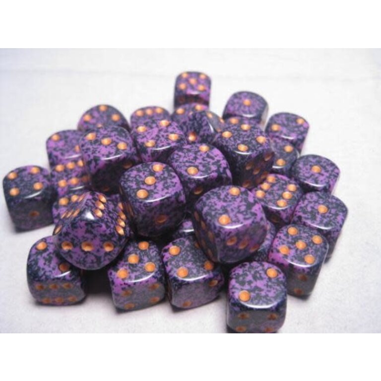 Chessex 36 dés 6 12mm picotés ''Hurricane''