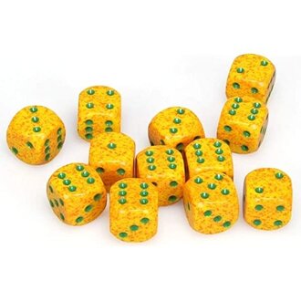 Chessex 36 dés 6 12mm picotés ''Lotus''