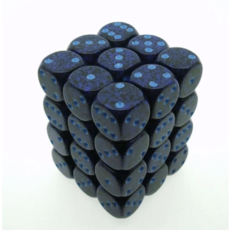 Chessex 36 dés 6 12mm picotés ''Cobalt''
