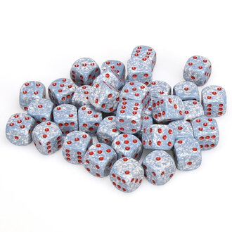 Chessex 36 dés 6 12mm picotés ''Air''