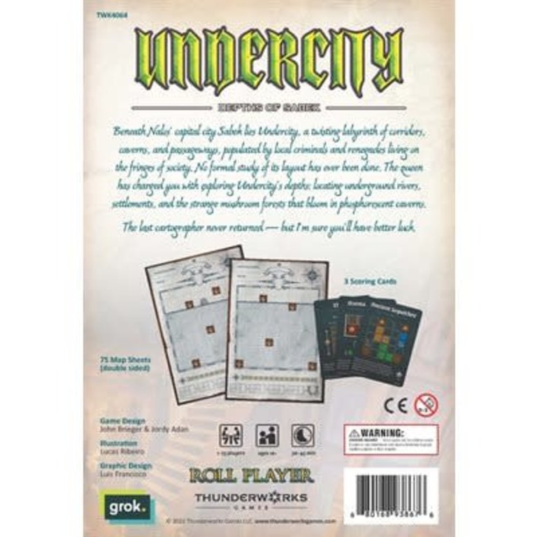 Cartographers - Undercity - Map Pack 3 (Anglais)*