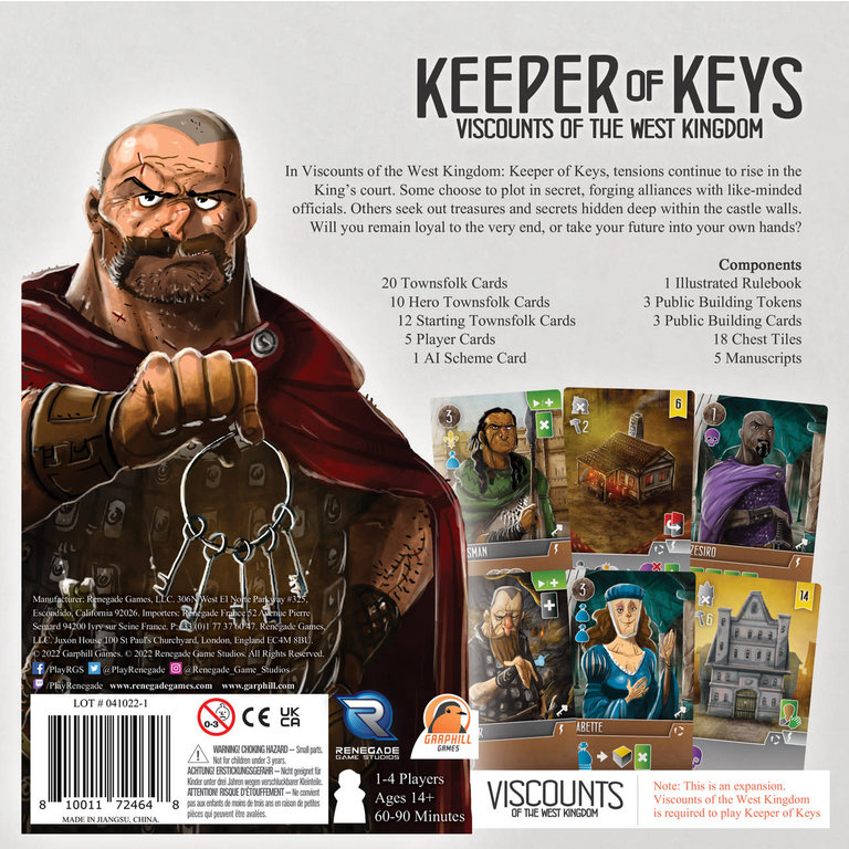 Viscounts of The West Kingdom - Keeper of Keys (Anglais)