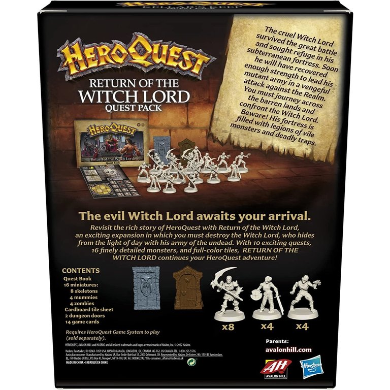 HeroQuest - Return of the Witch Lord Quest Pack (Anglais)*