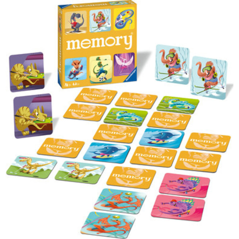 Ravensburger Memory - Dinosaures Sportifs (Multilingue)