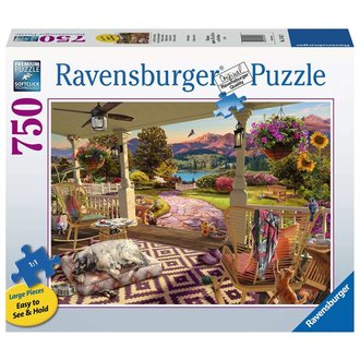 Ravensburger Sous le chaleureux porche - 750 pièces Large Ravensburger Sous le chaleureux porche - 750 pièces Large