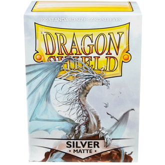 Dragon Shield (DS) Box of 100 in Silver Matte