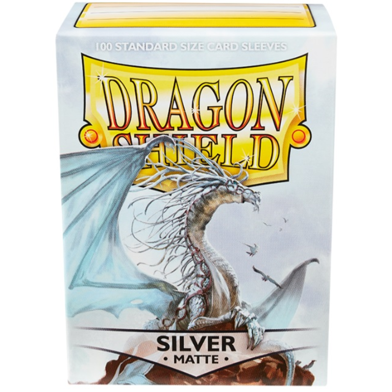 Dragon Shield (Dragon Shield) Matte Silver - 100 Unités - 63mm x 88mm