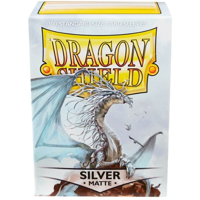 Dragon Shield (DS) Box of 100 in Silver Matte