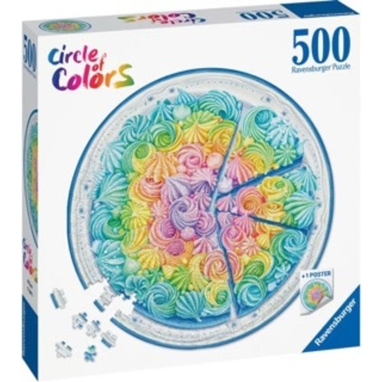 Ravensburger Circle of Color - Gâteau arc-en-ciel - 500 pièces