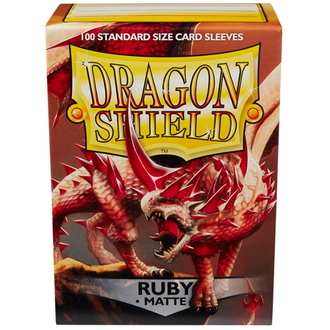 Dragon Shield (Dragon Shield) Matte Ruby - 100 Unités - 63mm x 88mm