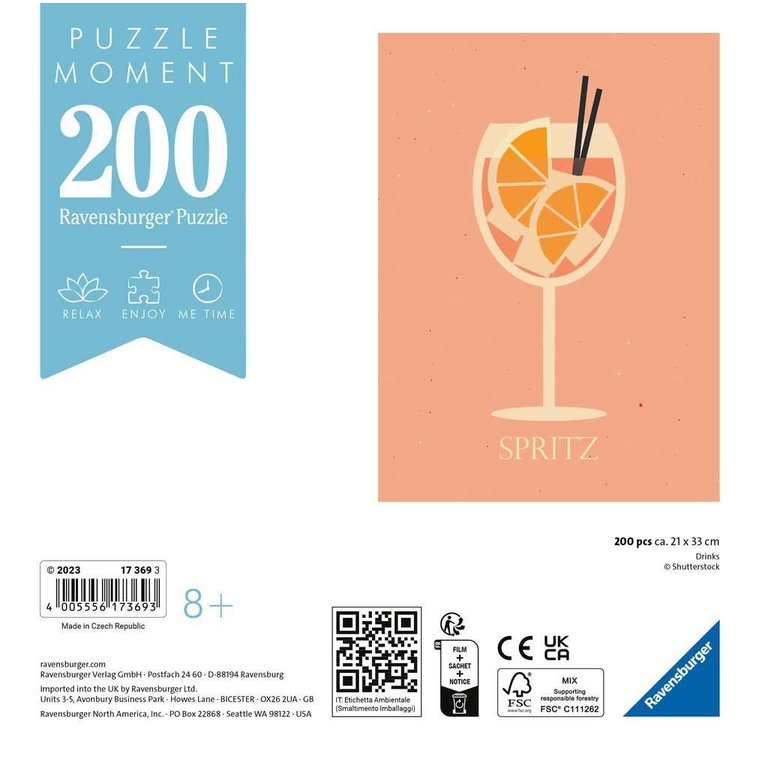 Ravensburger Drinks - Puzzle Moment - 200 pièces