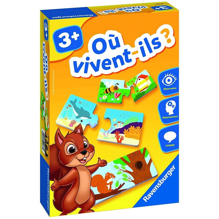 Ravensburger Où vivent-ils (Francais)